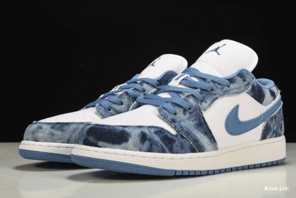 DM8947-100 Jordan 1 Low Air “Washed Denim” 0919